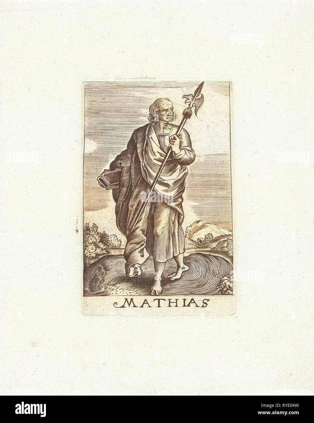 H Mattias, Johannes Wierix, anonimo, 1579 - 1629 Foto Stock