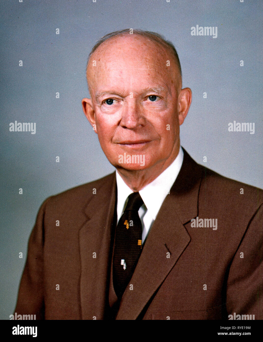 Dwight D. Eisenhower, Presidente degli Stati Uniti - Febbraio 1959 Foto Stock
