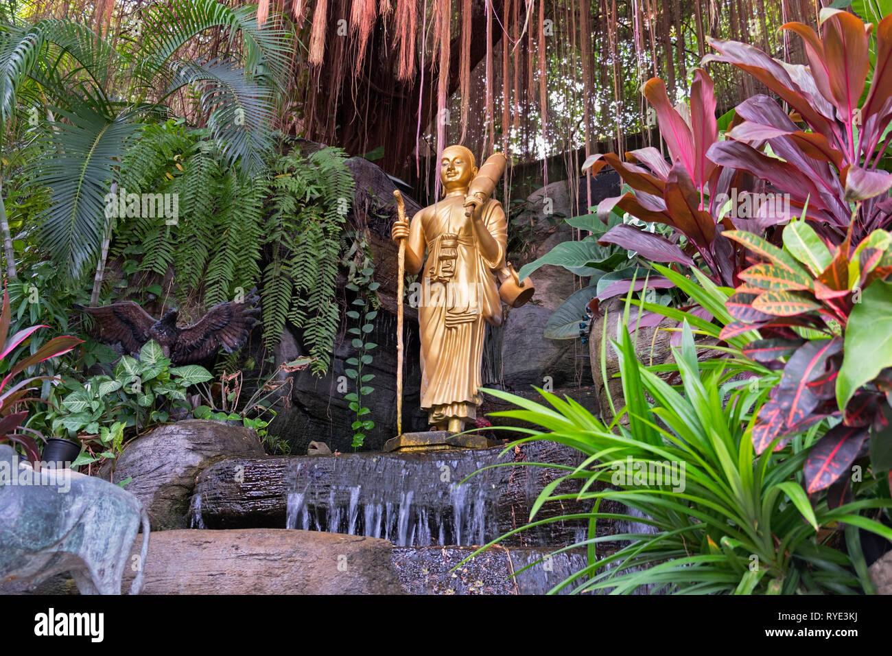 Santuario di Golden Mount Wat Saket Bangkok in Thailandia Foto Stock