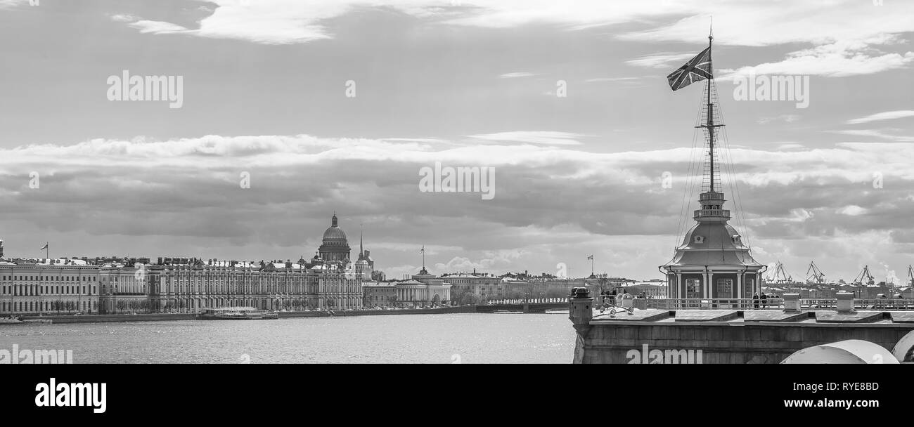 La fortezza di Pietro e Paolo. Originale sito città fondata nel 1703 - Saint Petersburg, Russia Foto Stock