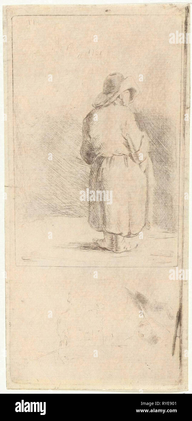 Figura permanente, Jabes Heenck, 1781 Foto Stock