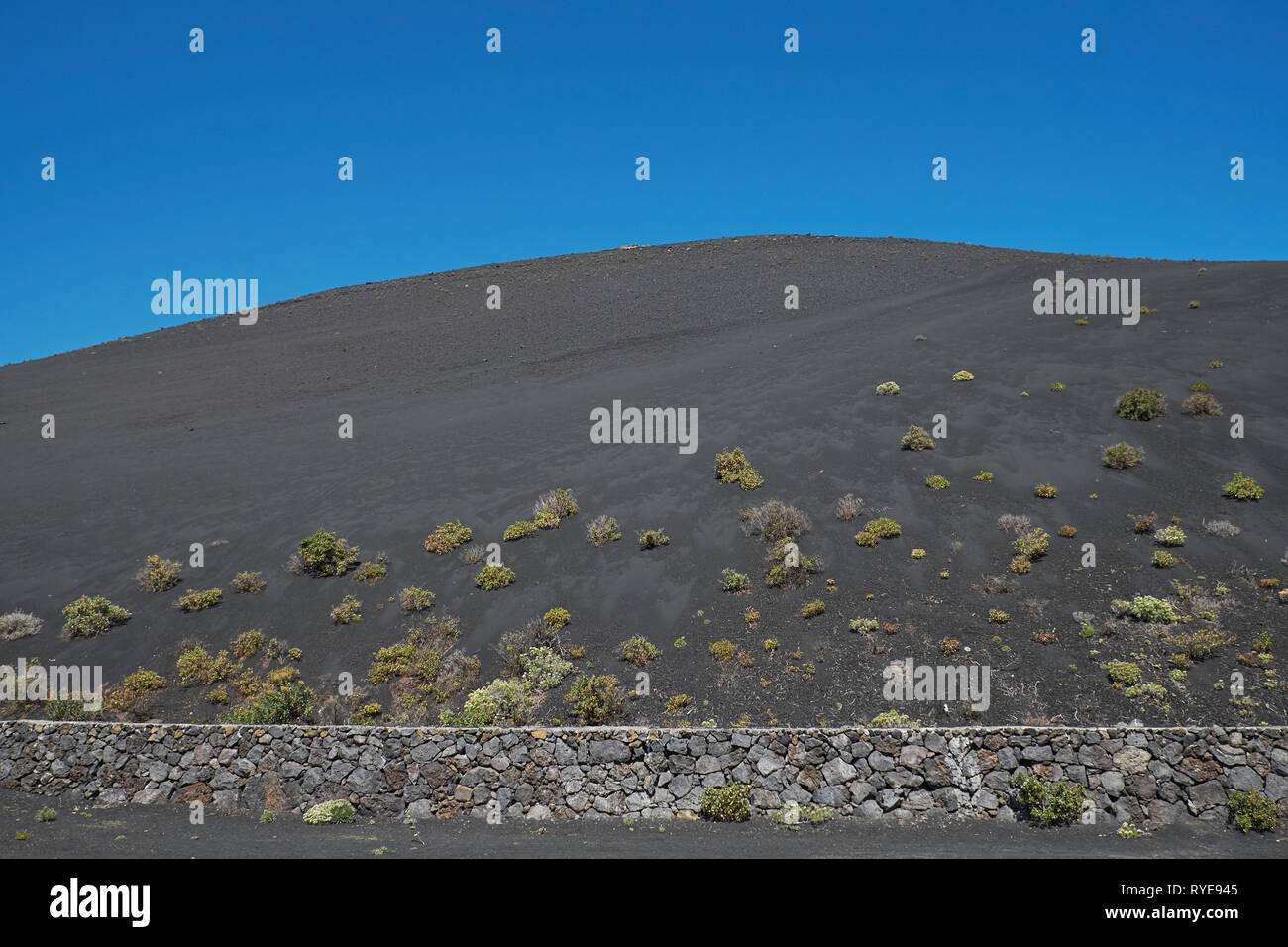 Paesaggio vulcanico, vulcano,Tenguia, La Palma, la punta sud, Isole Canarie,l'Europa Foto Stock