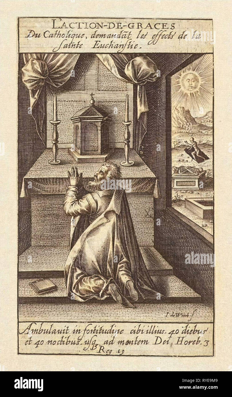 Eucaristia, Jacob de Weert, 1600 - 1617 Foto Stock