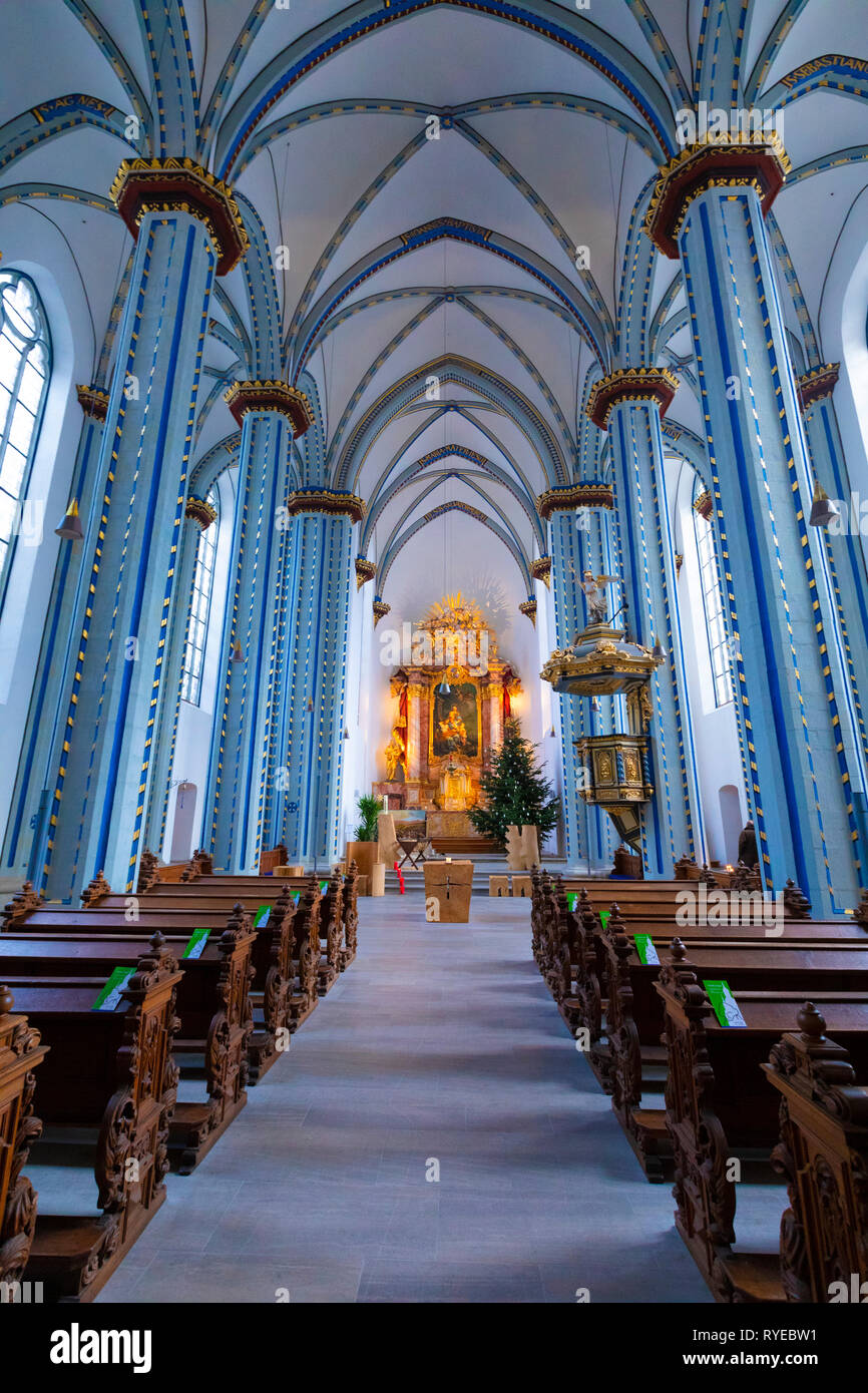 Interno del nome della Chiesa del Gesù, Bonn, Germania, Europa Foto Stock