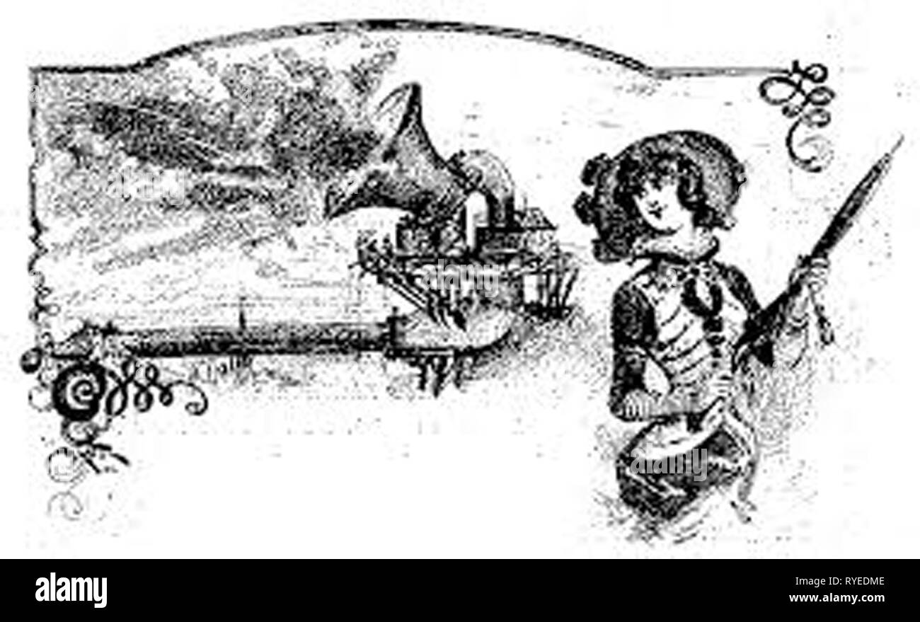 Vintage invenzioni di fantasia illustrazione Foto Stock