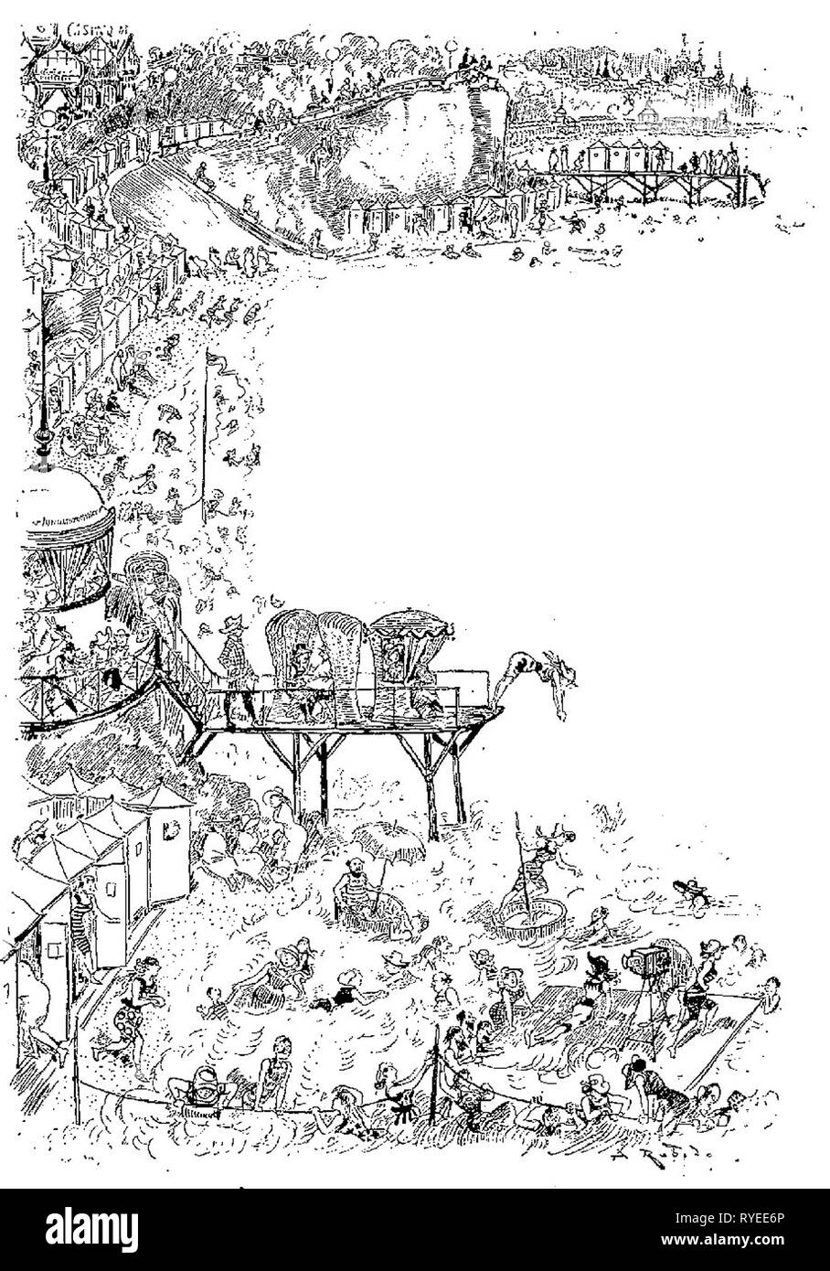 Vintage invenzioni di fantasia illustrazione Foto Stock