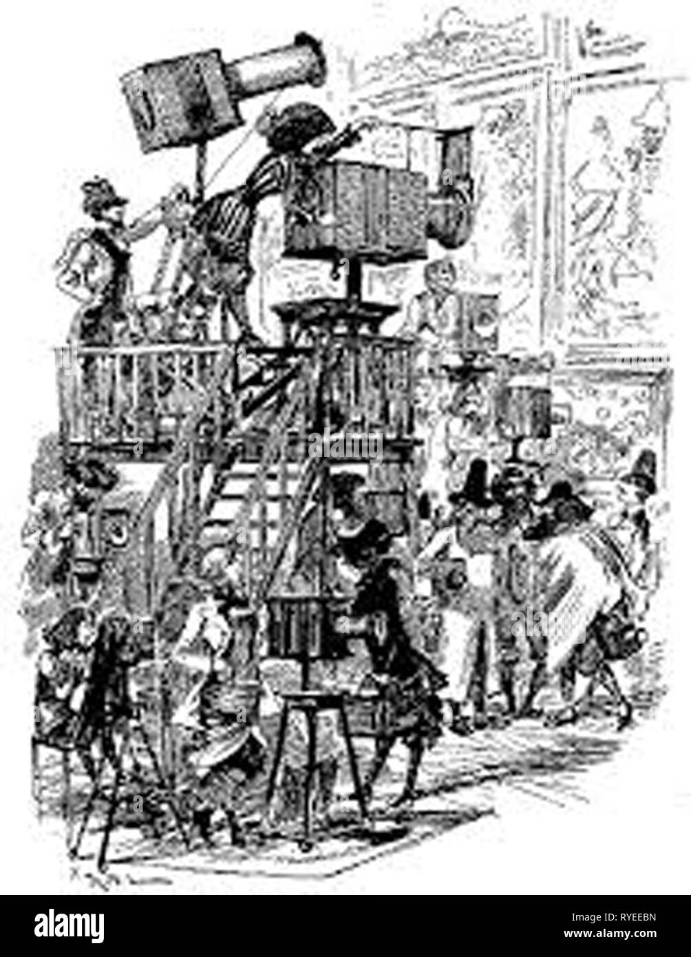 Vintage invenzioni di fantasia illustrazione Foto Stock