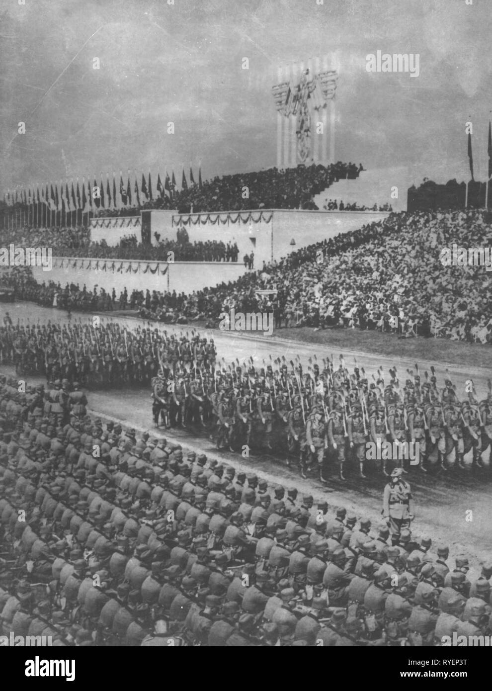 Il nazismo / Socialismo Nazionale, partito rally, il Rally di libertà, di Norimberga, 10.9. - 16.9.1935, Additional-Rights-Clearance-Info-Not-Available Foto Stock