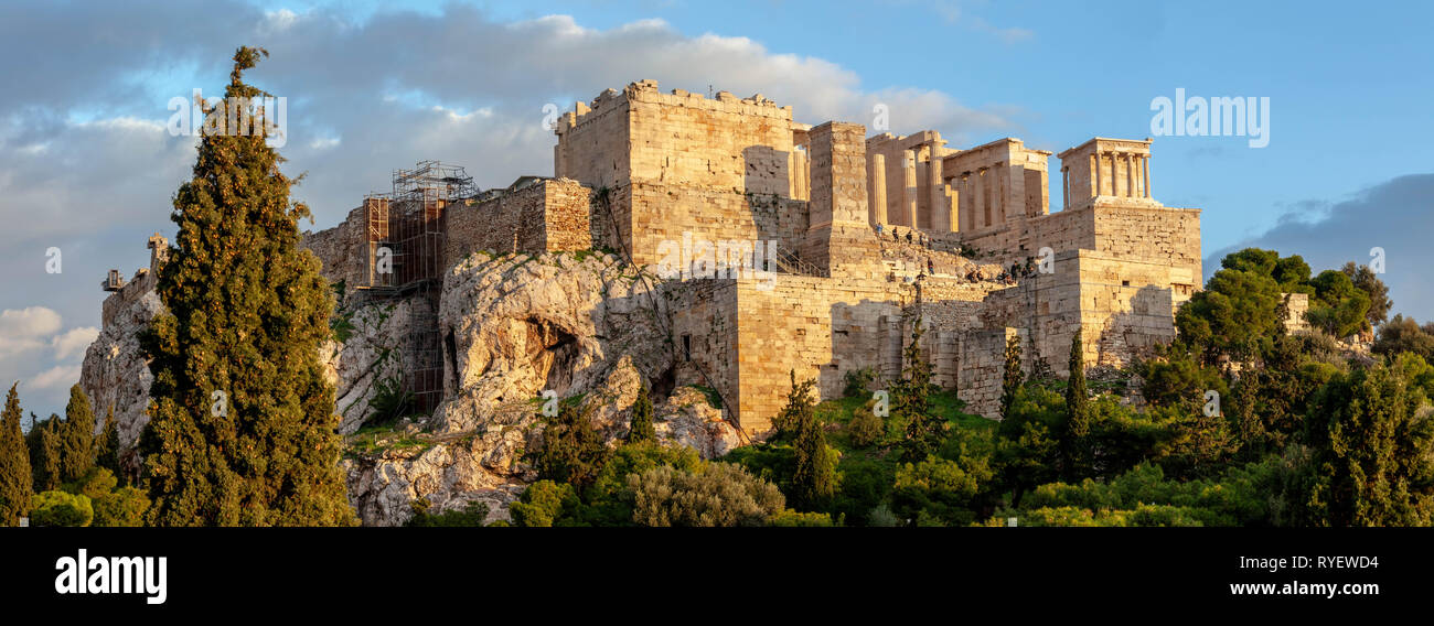 Acropoli di Atene Foto Stock