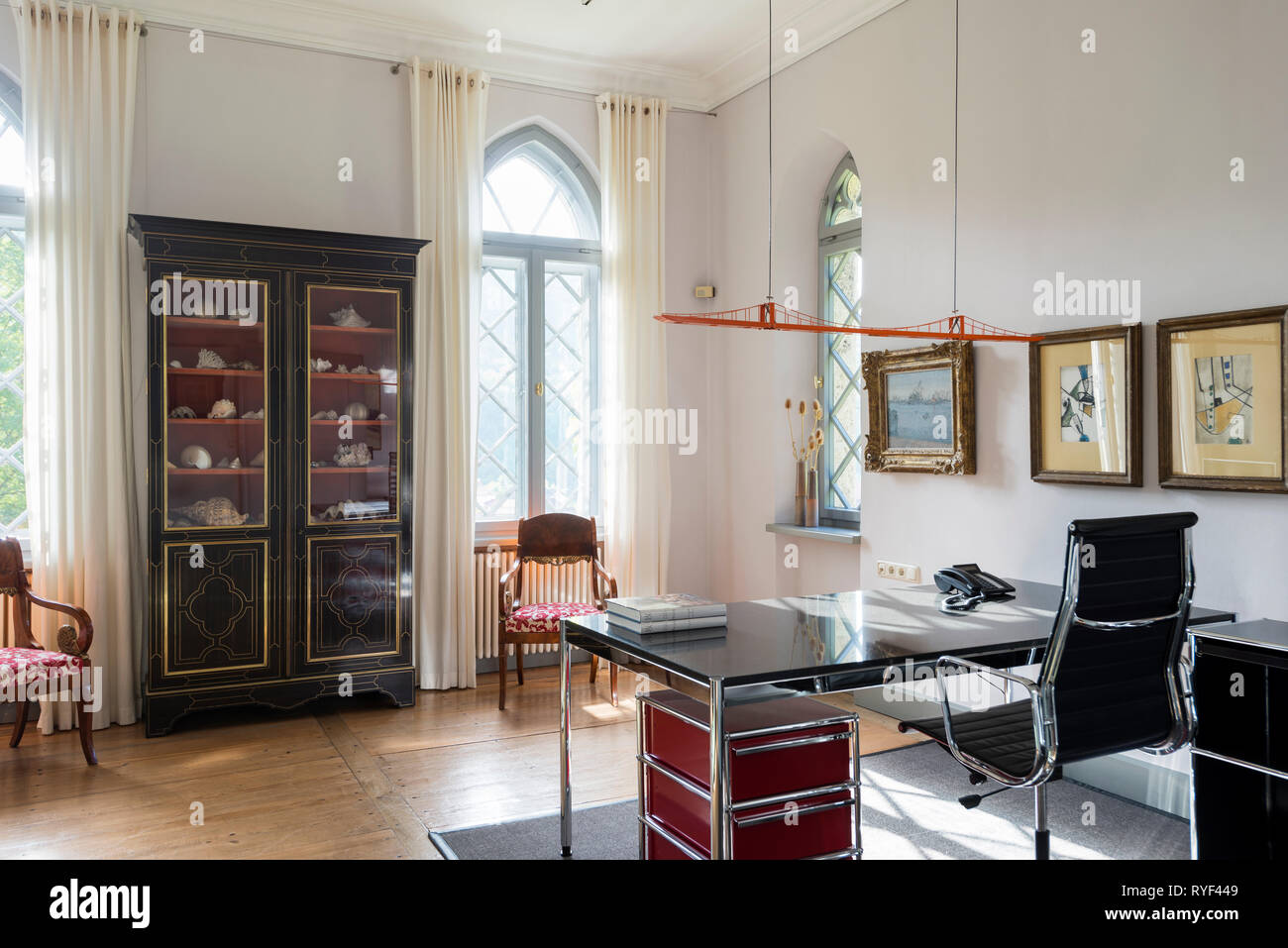 'M"maschile ufficio a Schloss Unterleinleiter in Baviera, Germania' Foto Stock