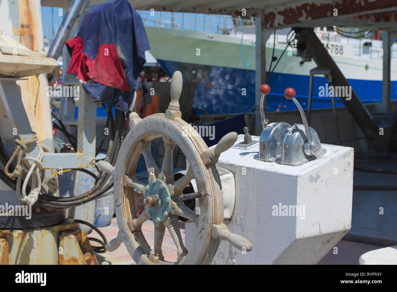Barca da pesca a Cesenatico Foto Stock