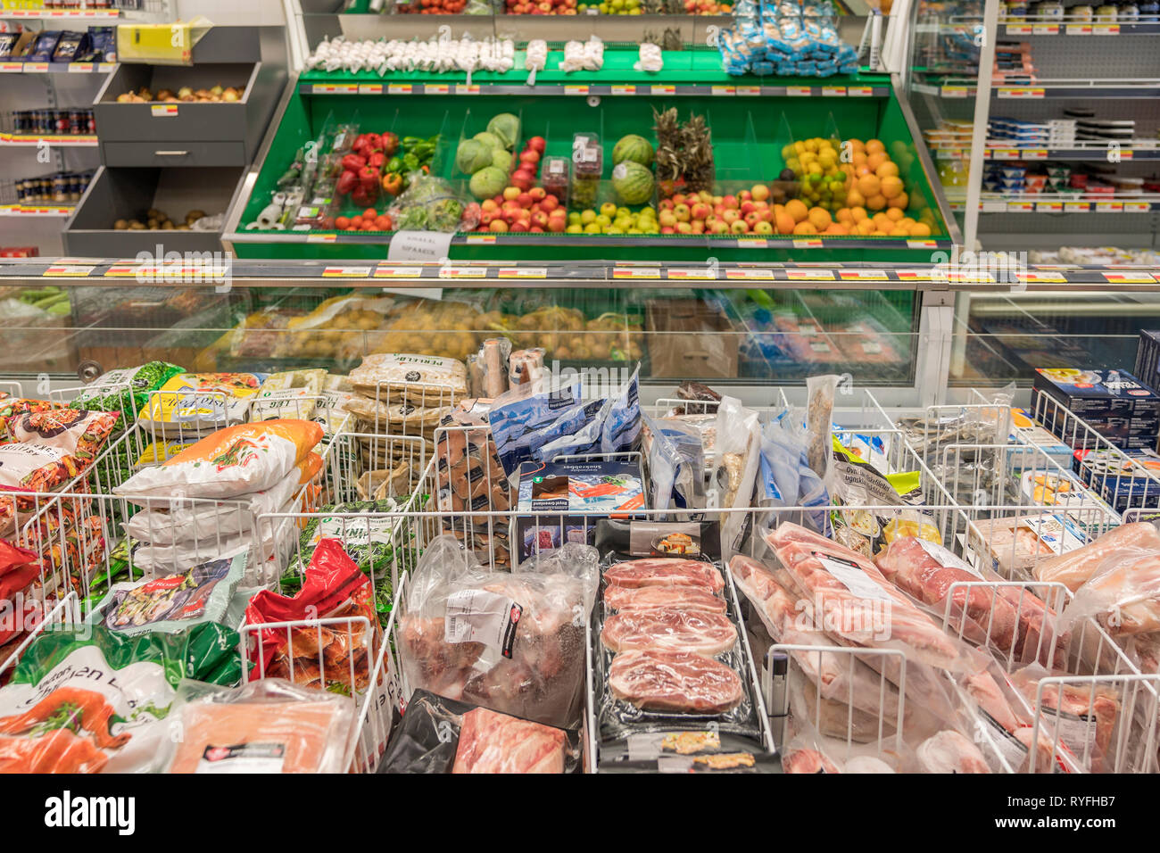 Minimarket, Narsarsuaq, Groenlandia meridionale Foto Stock