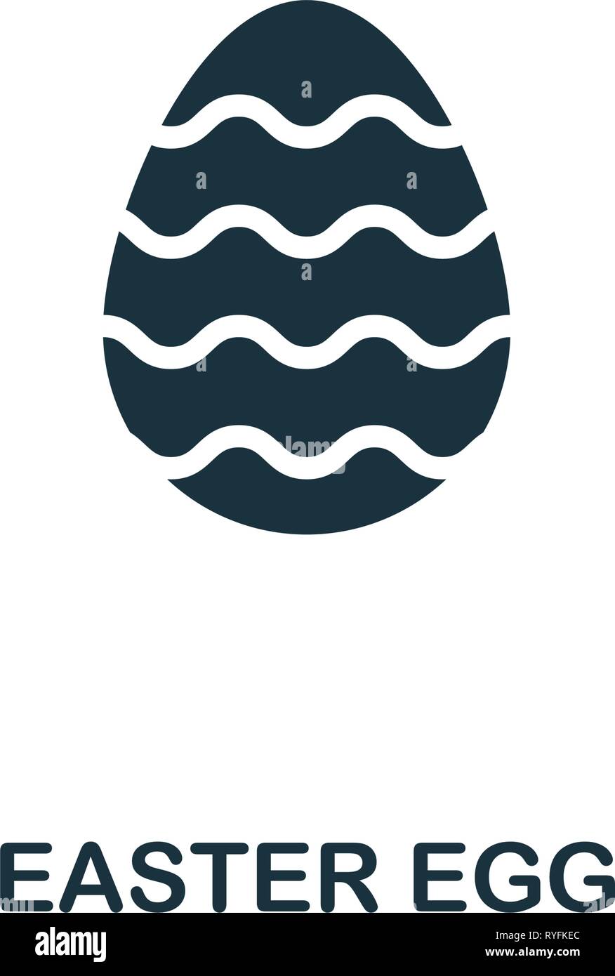 Uovo di Pasqua icona. Elemento creativo design da pasqua raccolta di icone. Pixel perfetto uovo di pasqua icona per web design, applicazioni software, l'uso della stampa Illustrazione Vettoriale