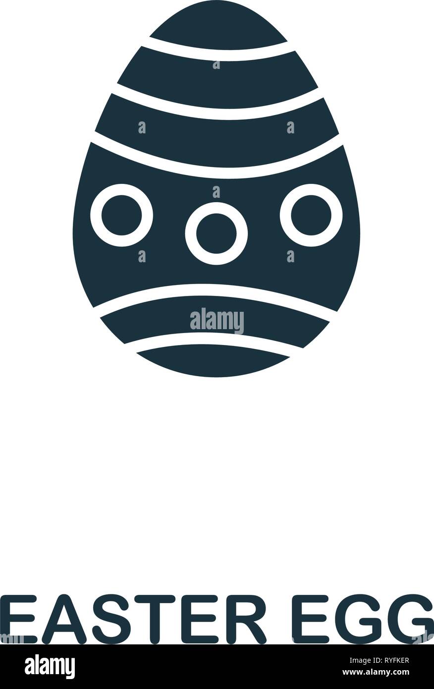 Uovo di Pasqua icona. Elemento creativo design da pasqua raccolta di icone. Pixel perfetto uovo di pasqua icona per web design, applicazioni software, l'uso della stampa Illustrazione Vettoriale