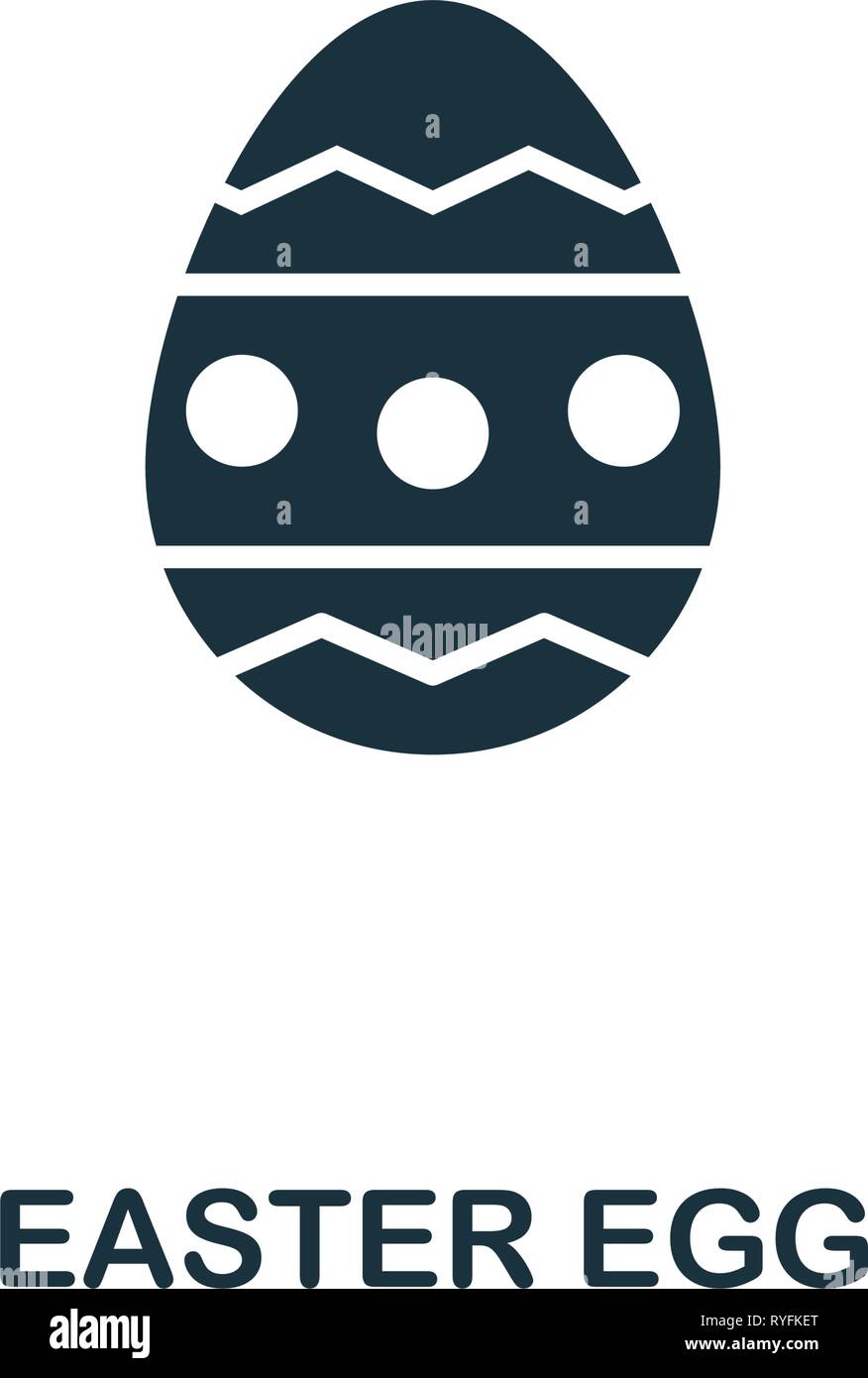 Uovo di Pasqua icona. Elemento creativo design da pasqua raccolta di icone. Pixel perfetto uovo di pasqua icona per web design, applicazioni software, l'uso della stampa Illustrazione Vettoriale