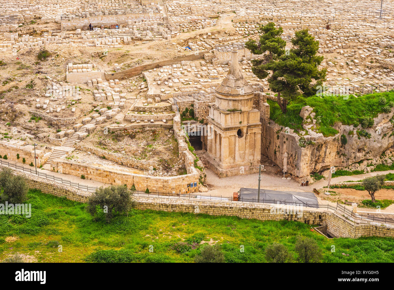 Absalom tomba nel torrente Kidron, Gerusalemme, Israele Foto Stock
