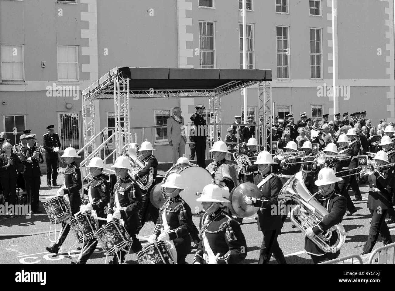 Il Primo Ministro Theresa possono frequentare le forze armate giorno Llandudno, Wales UK Foto Stock