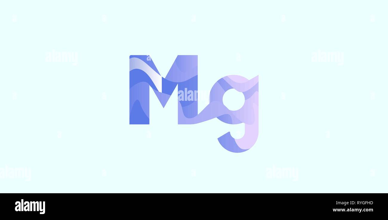 Mg Magnesio elemento chimico Illustrazione Vettoriale