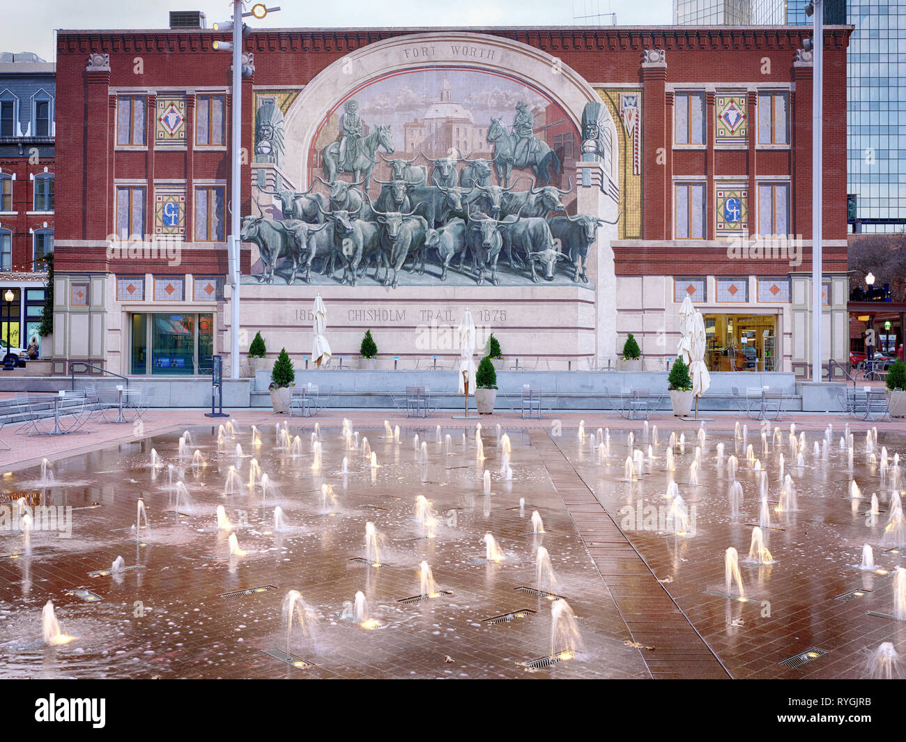 Sundance Square Fort Worth 031619 Foto Stock