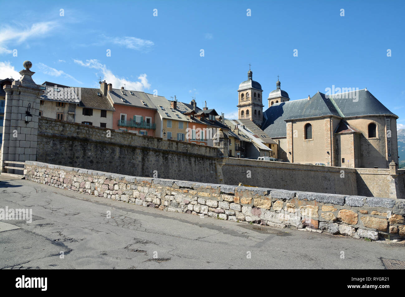 BRIANCON, Francia - 20 luglio, 2017. Modo di cittadella costruita da Vauban di Briançon, Hautes-Alpes ,Francia Foto Stock