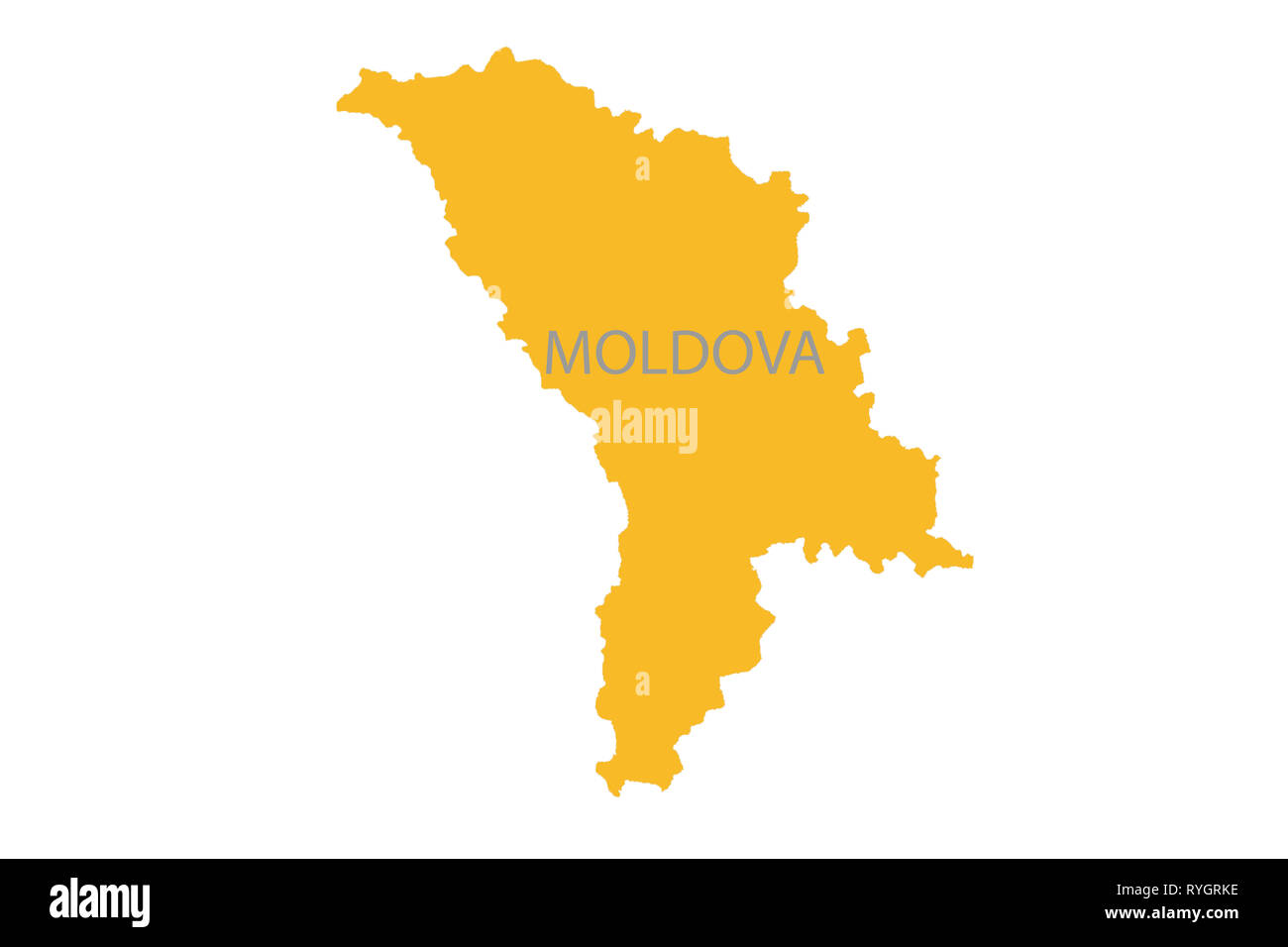 Chisinau imperniata su una mappa di Europa paese ROMANIA Foto Stock