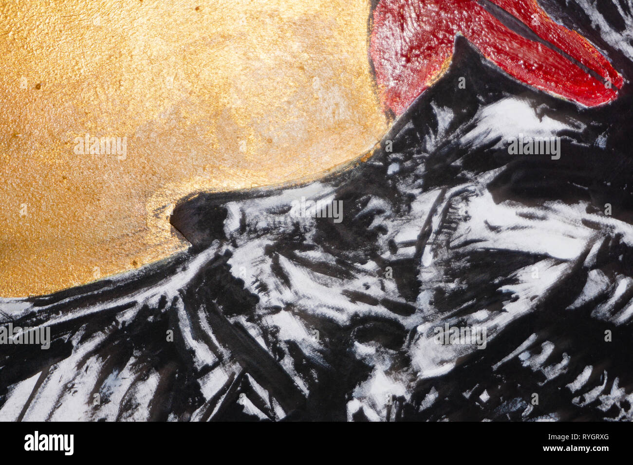 Abstract addolorato tela angoscia grunge mix di illustrazione Foto Stock