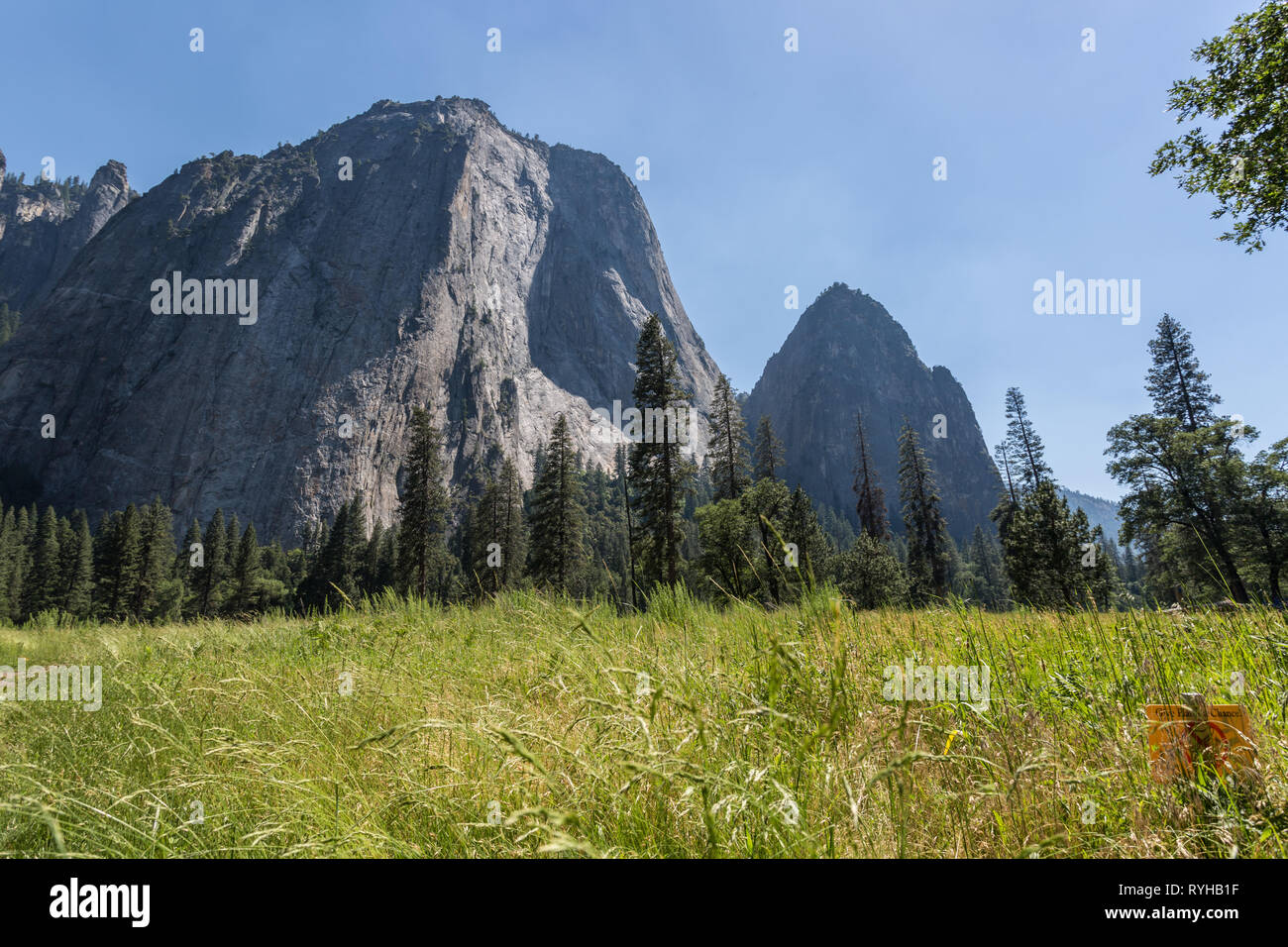 La montagna più alta in CA Foto Stock