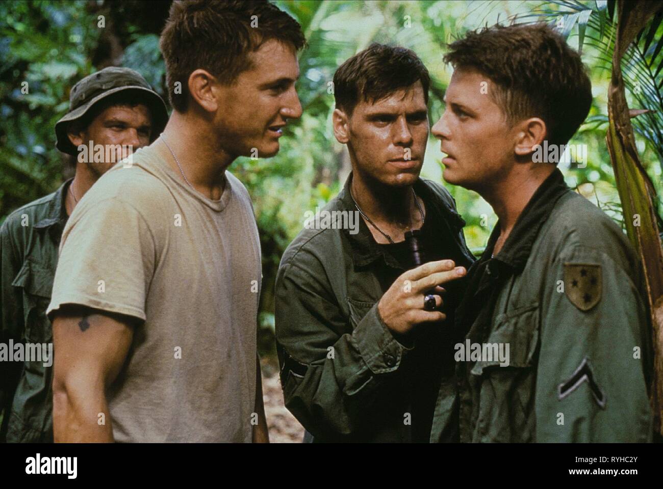 SEAN PENN, Michael J. Fox, delle vittime di guerra, 1989 Foto Stock