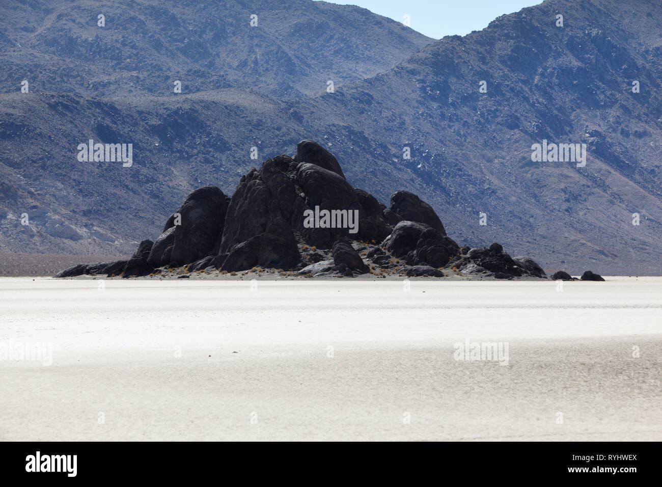 La tribuna e la pista, Death Valley, Stati Uniti d'America. Foto Stock