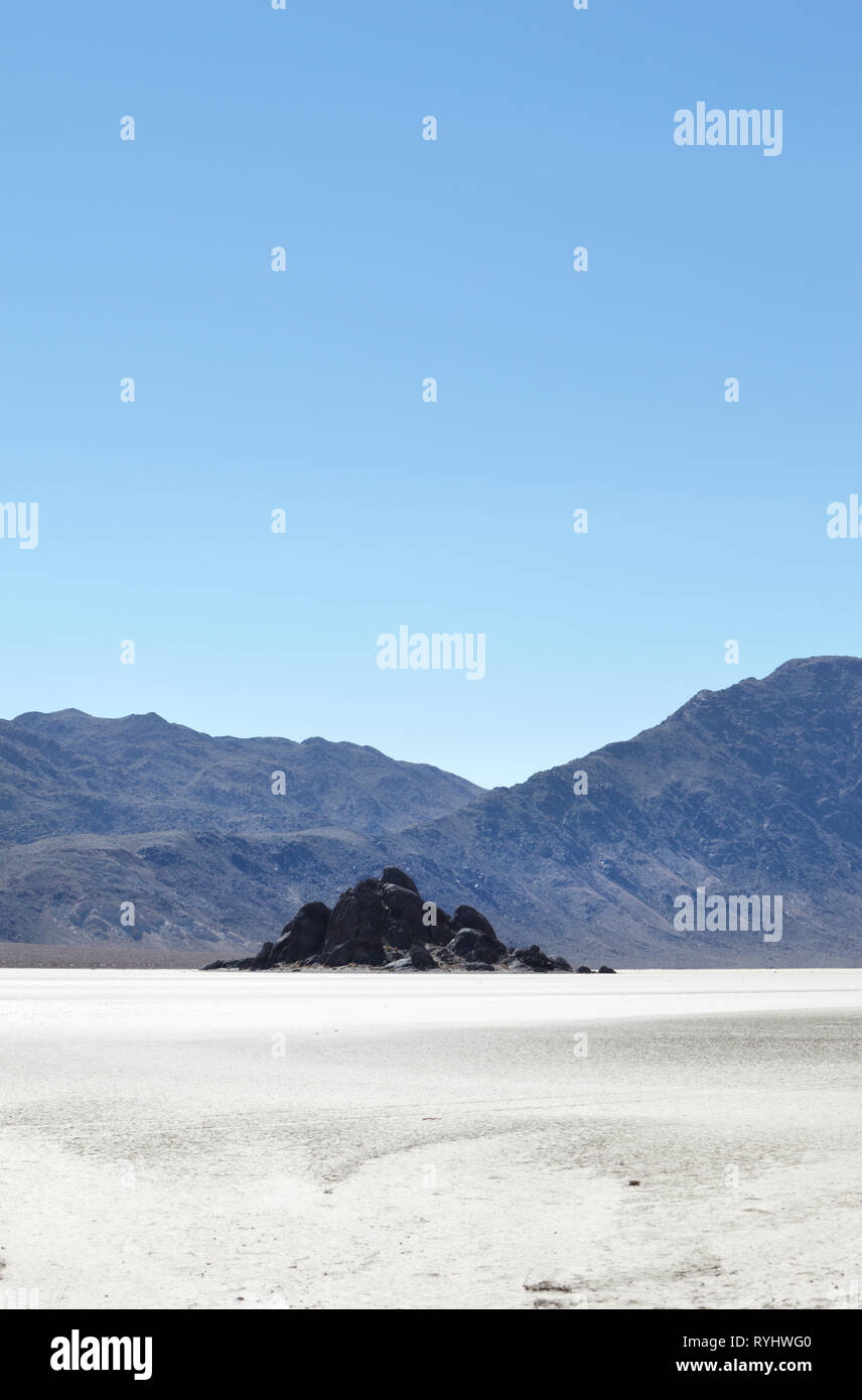La tribuna e la pista, Death Valley, Stati Uniti d'America. Foto Stock