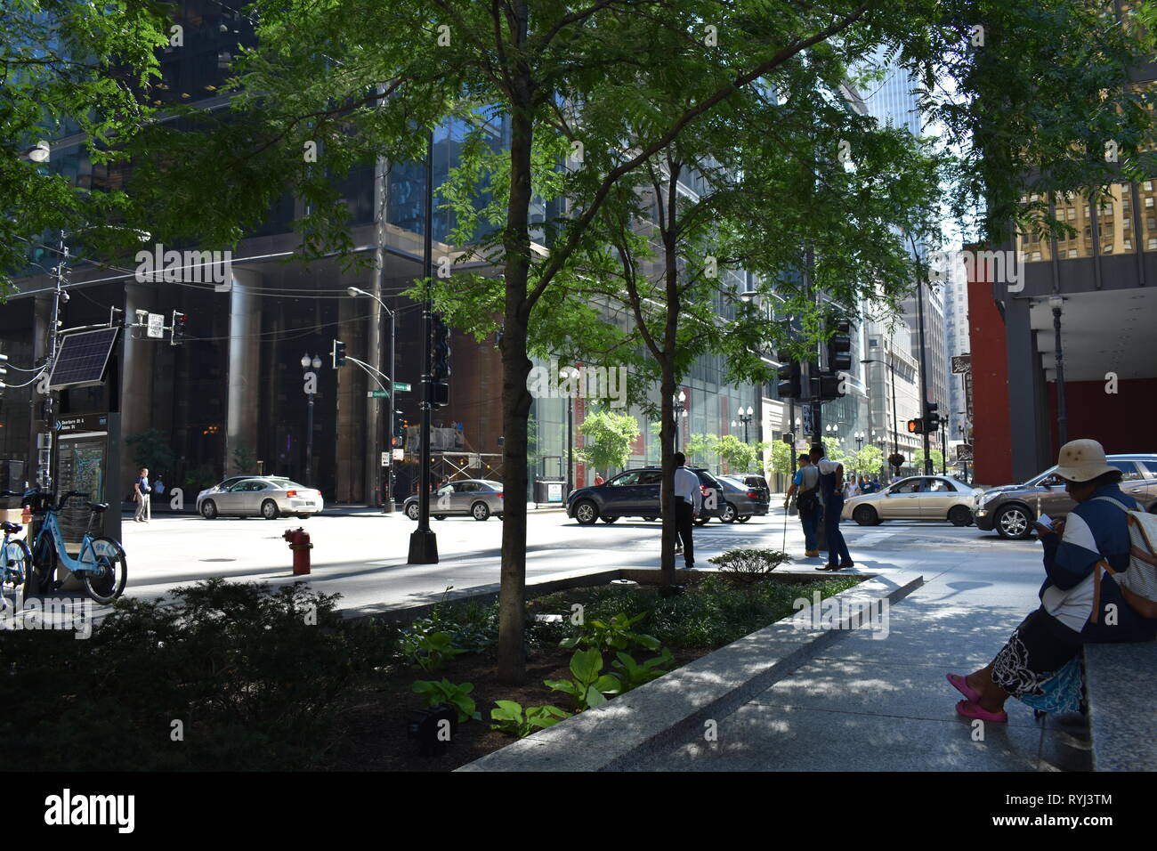 Plaza a Chicago Foto Stock