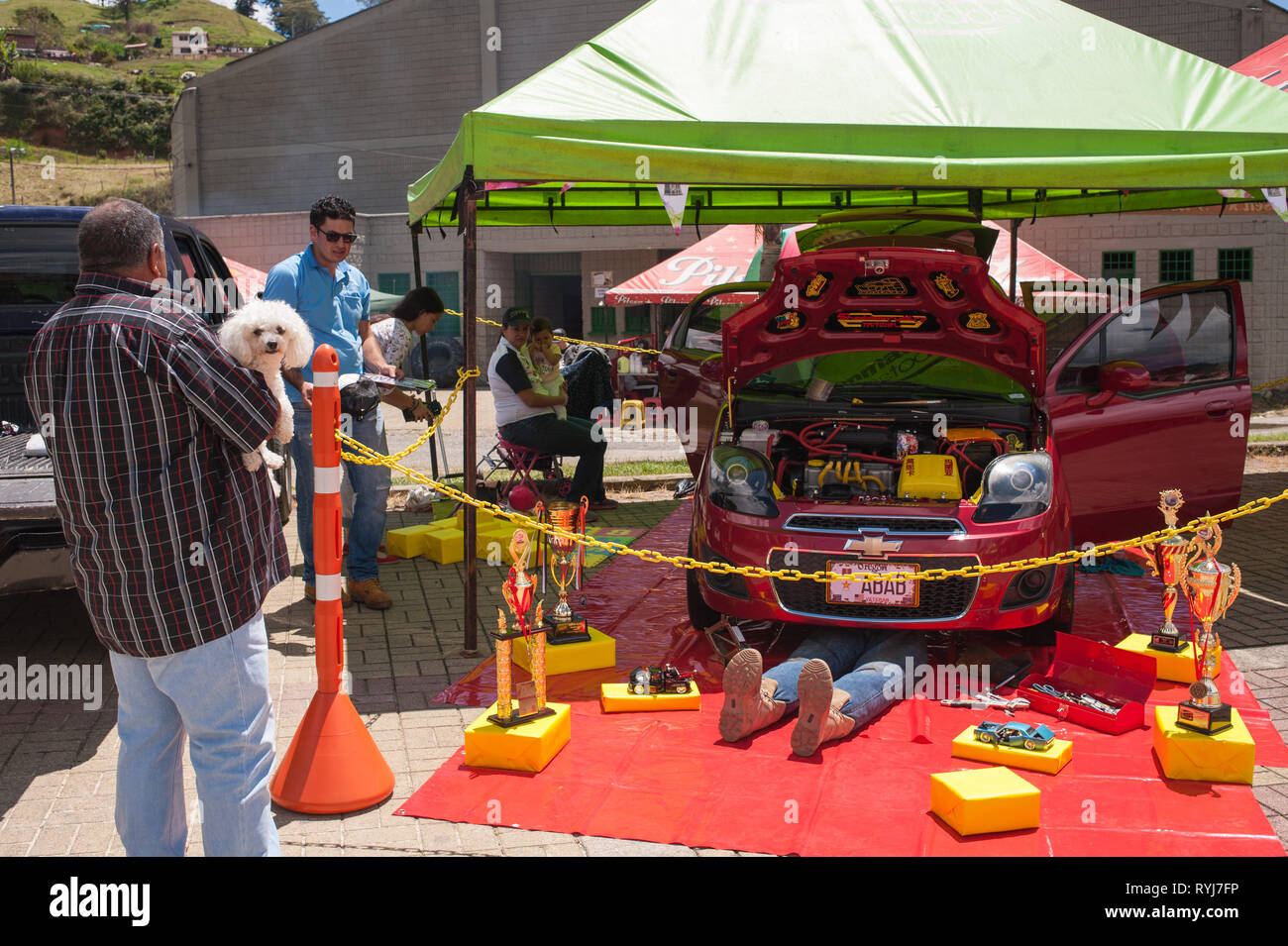 Donmatias, Antioquia, Colombia: Show Car Festival. Foto Stock