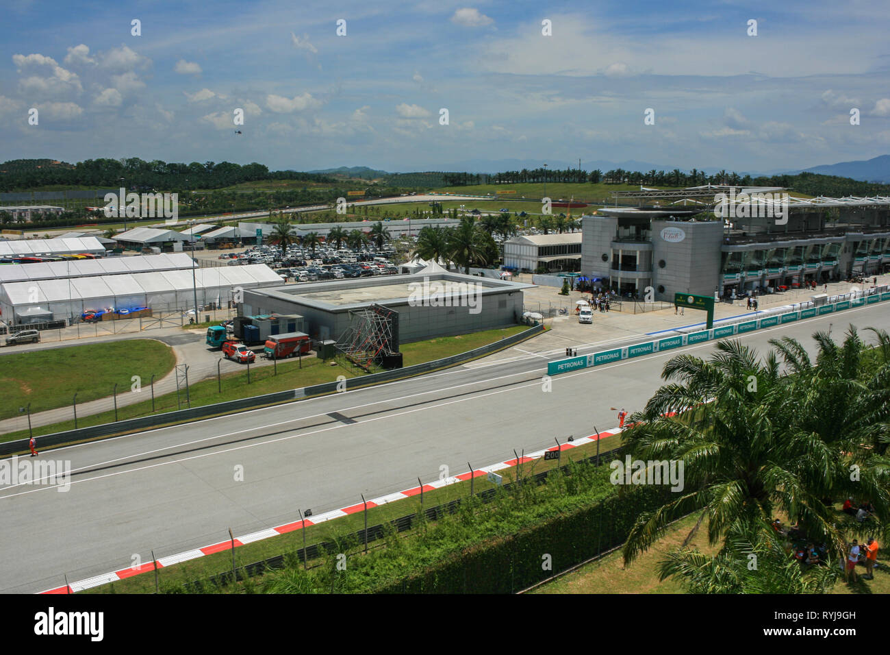 Formula Uno (F1) campionato 2015, Circuito di Sepang, Kuala Lumpur, Malesia Foto Stock