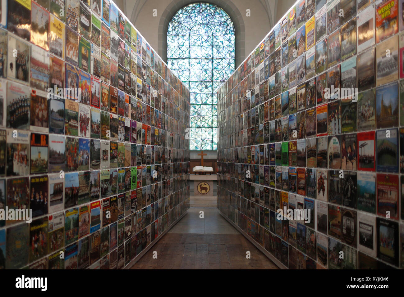 Festival immagini. Visual Arts biennale di Vevey. La chiesa di San Martino. Vevey. La Svizzera. Foto Stock