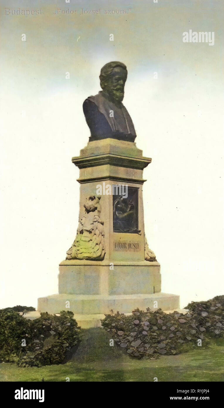 József Fodor memorial da Vastagh György (Budapest), 1910, Budapest, Fodor Jozsef szobra, Ungheria Foto Stock