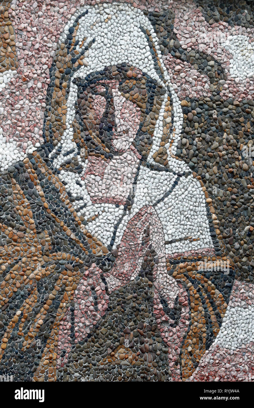 Vergine santa mosaici. Vung Tau. Il Vietnam. Foto Stock