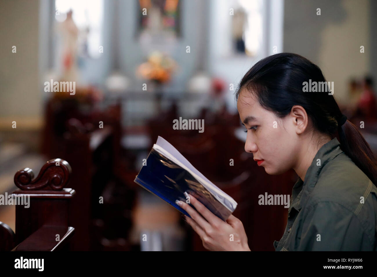 San Filippo chiesa ( Huyen Sy Chiesa ). Ho Chi Minh City. Il Vietnam. Foto Stock