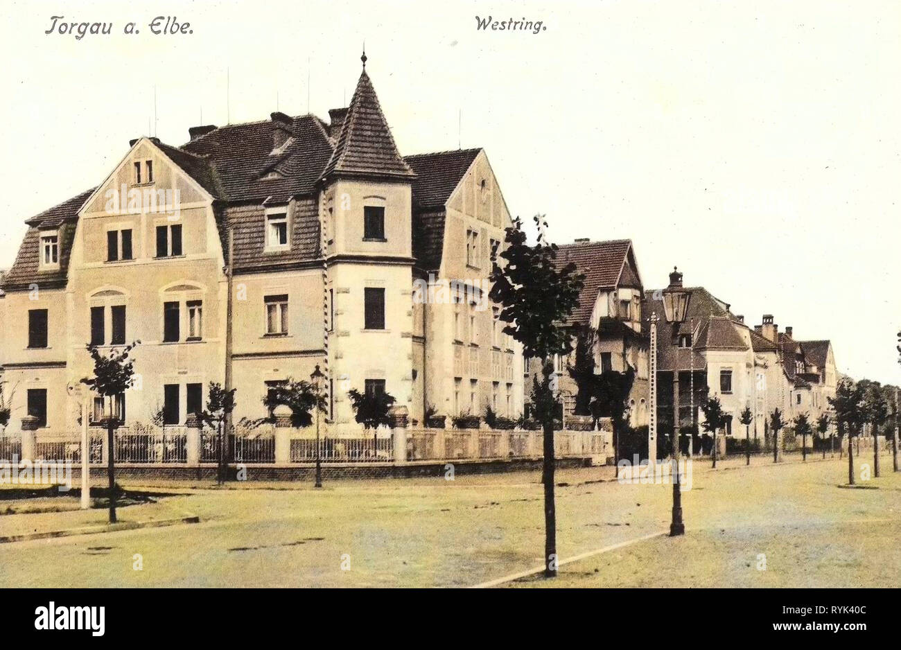 Edifici di Torgau, 1914, Landkreis Nordsachsen, Torgau, Westring, Germania Foto Stock