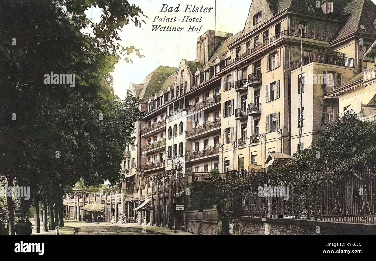 Wettiner Hof, 1917, Vogtlandkreis, Bad Elster, Germania Foto Stock