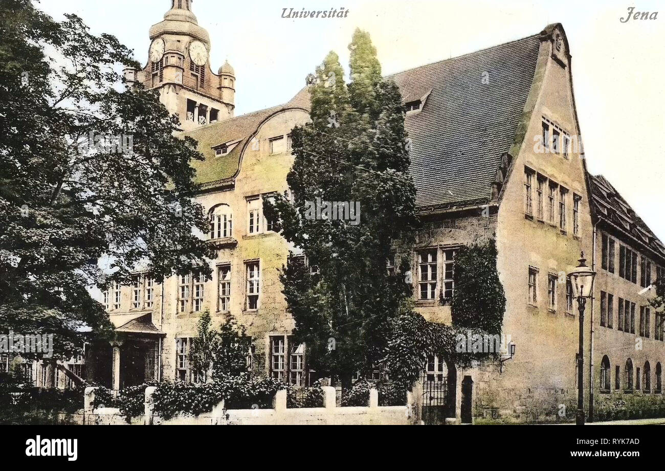 Edifici del Friedrich-Schiller-Universität di Jena, 1919, Turingia, Jena, Universität Foto Stock