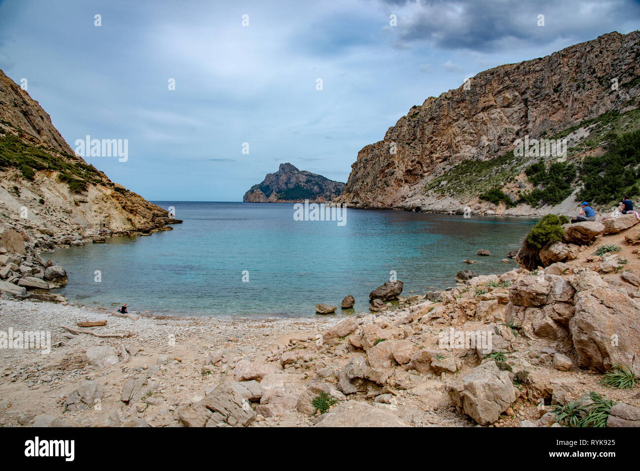 Cala Boquer vicino a Port de Pollenca, Maiorca, Spagna. Foto Stock