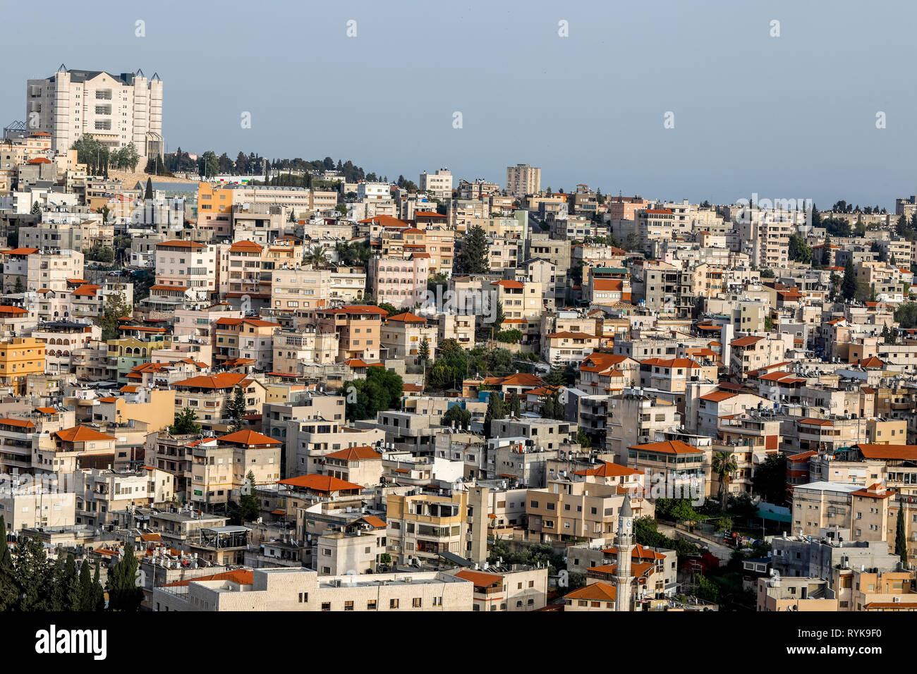 Città di Nazaret, la Galilea, Israele. Foto Stock