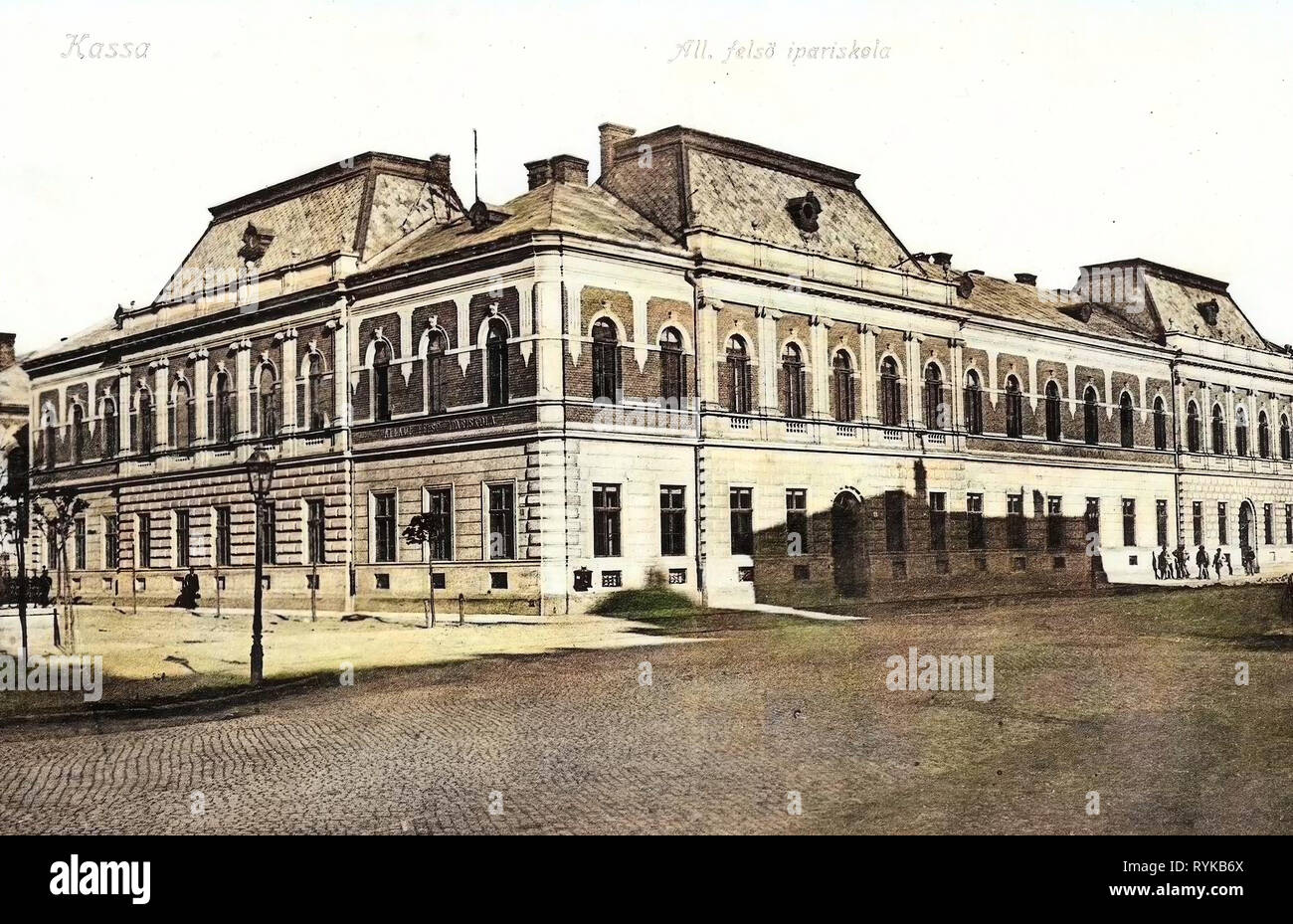 Edifici in Košice, scuole di Košice, 1912, Košice Regione, Kassa, tutti. felsö ipariskola Foto Stock