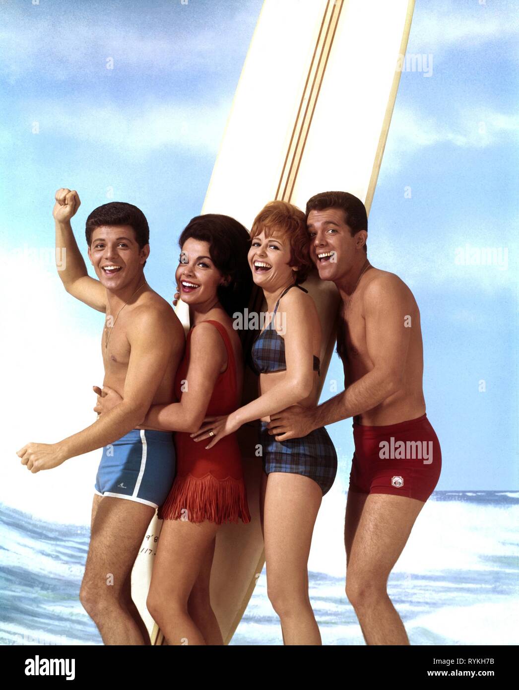 AVALON,FUNICELLO,WALLEY,ASHLEY, BEACH BLANKET BINGO, 1965 Foto Stock