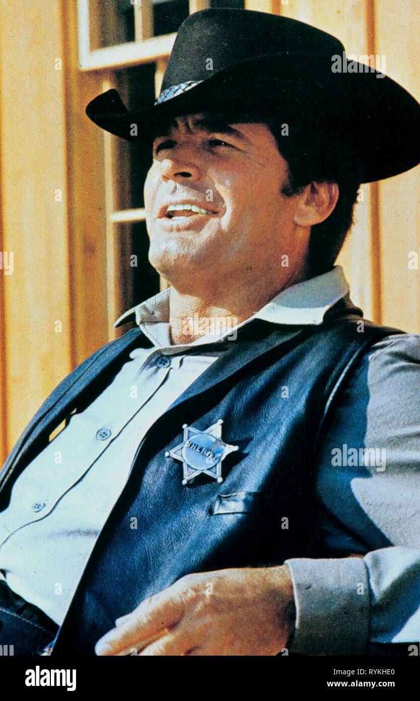 JAMES GARNER, sostenere il vostro locale sceriffo!, 1969 Foto Stock