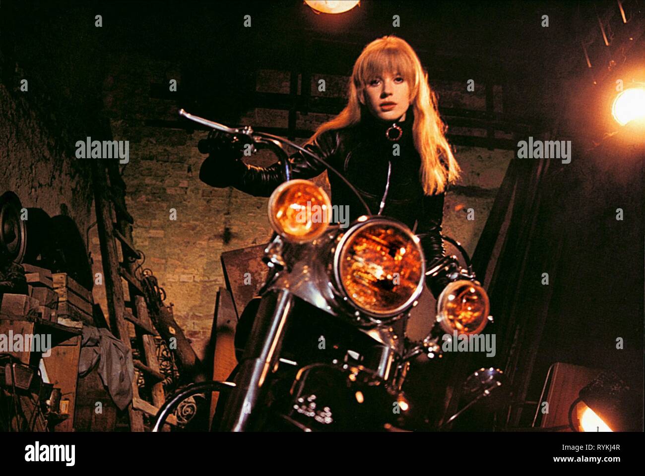 MARIANNE fidato, la ragazza su un motociclo, 1968 Foto Stock