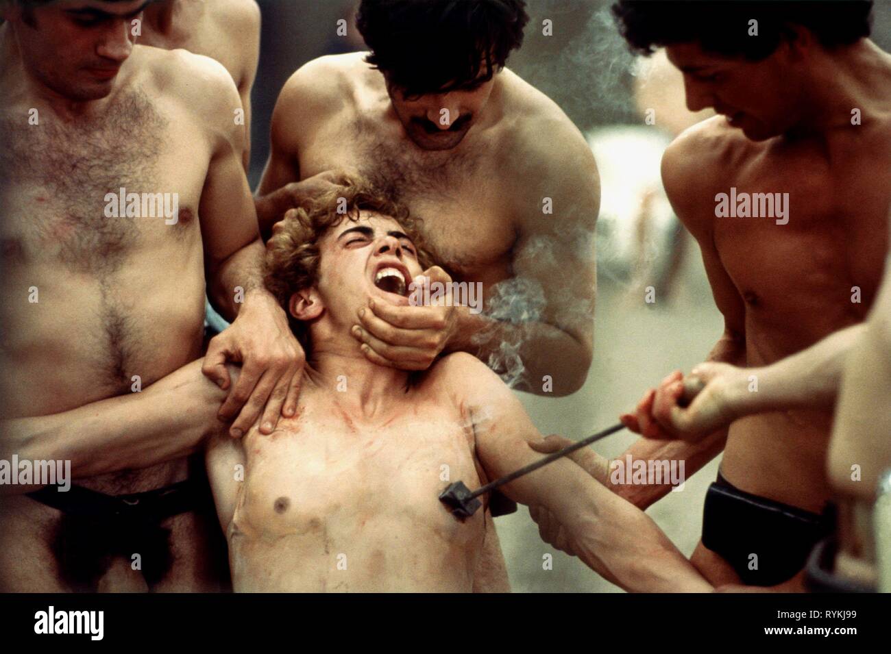 Scena di branding, SALO O LE 120 giornate di Sodoma, 1975 Foto Stock