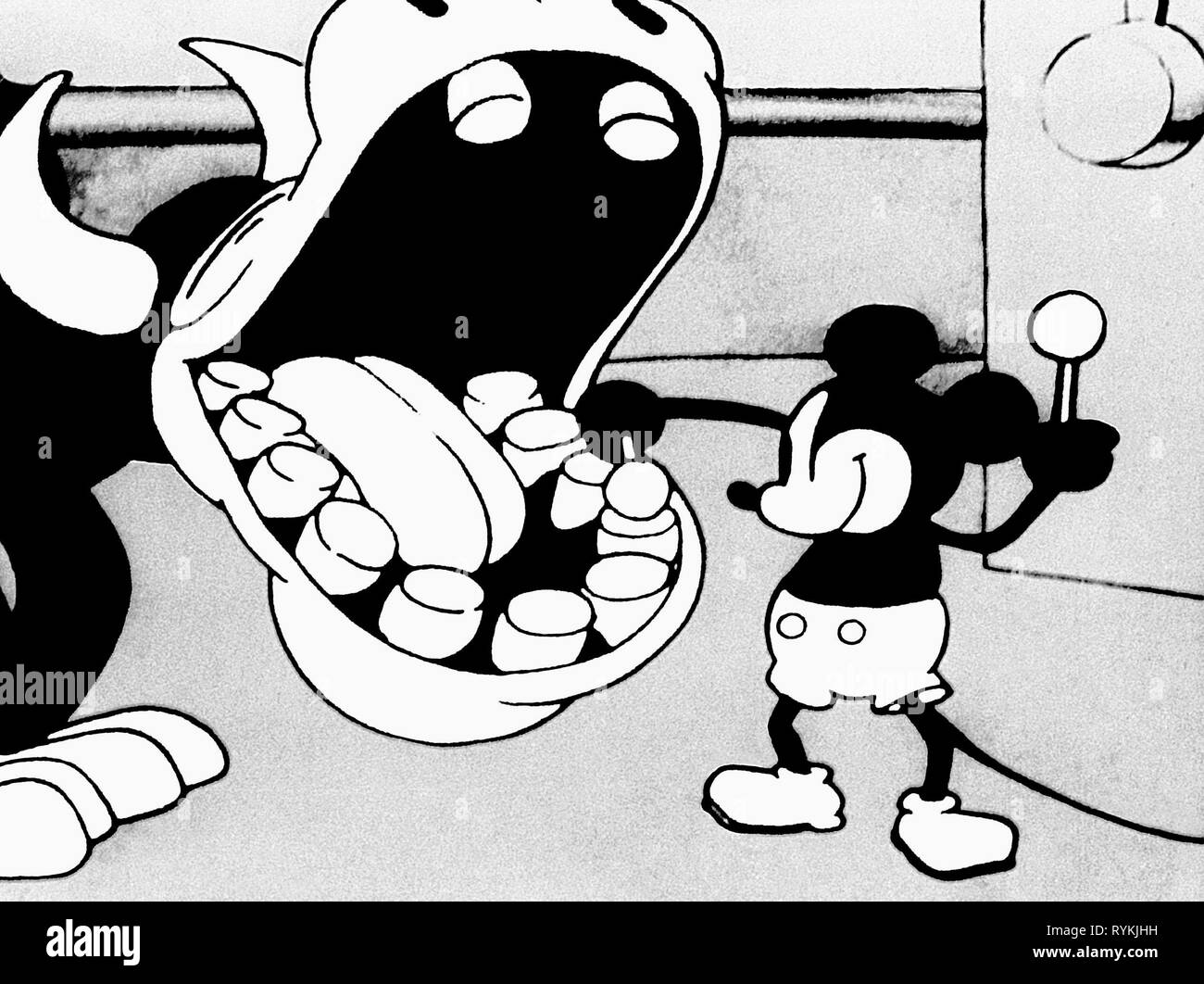 MOUSE,MUCCA, Steamboat Willie, 1928 Foto Stock