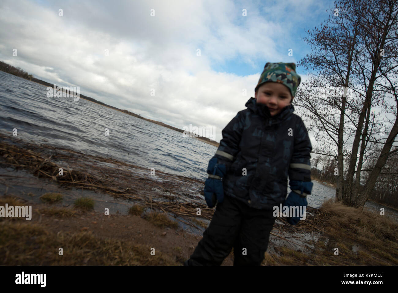 I bambini in Svezia Foto Stock