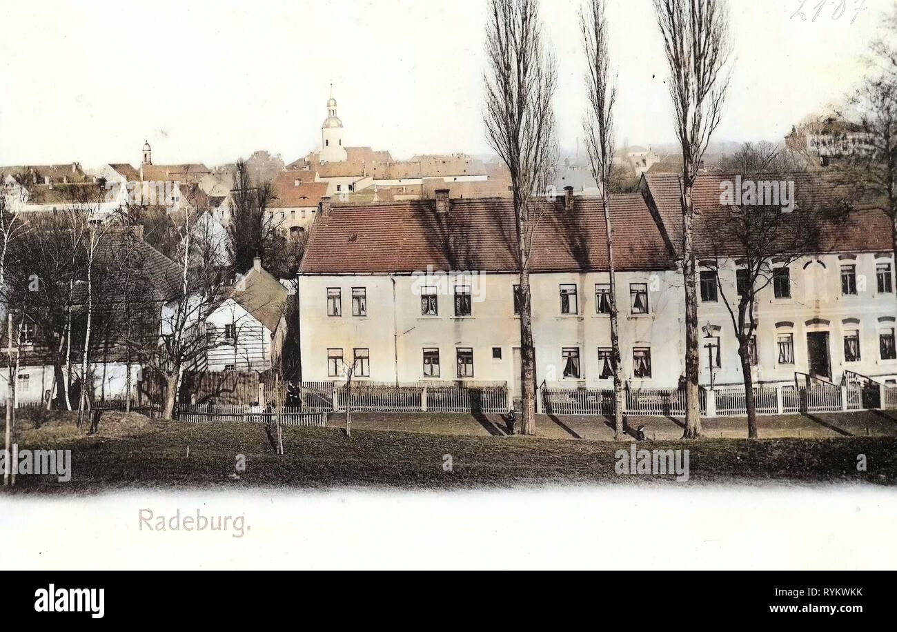 Chiese in Radeburg 1901, Landkreis Meißen, Radeburg, Ansicht, Germania Foto Stock